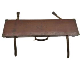 Leather and brass mounted gun case