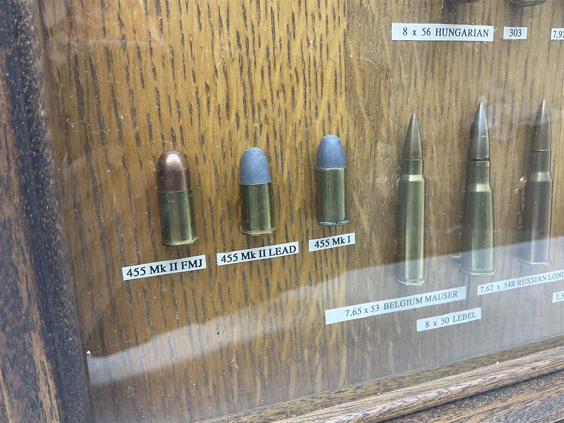 SECTION 1 FIRE-ARMS CERTIFICATE REQUIRED - Two cased specimen displays of annotated ammunition/cartr - Image 13 of 15