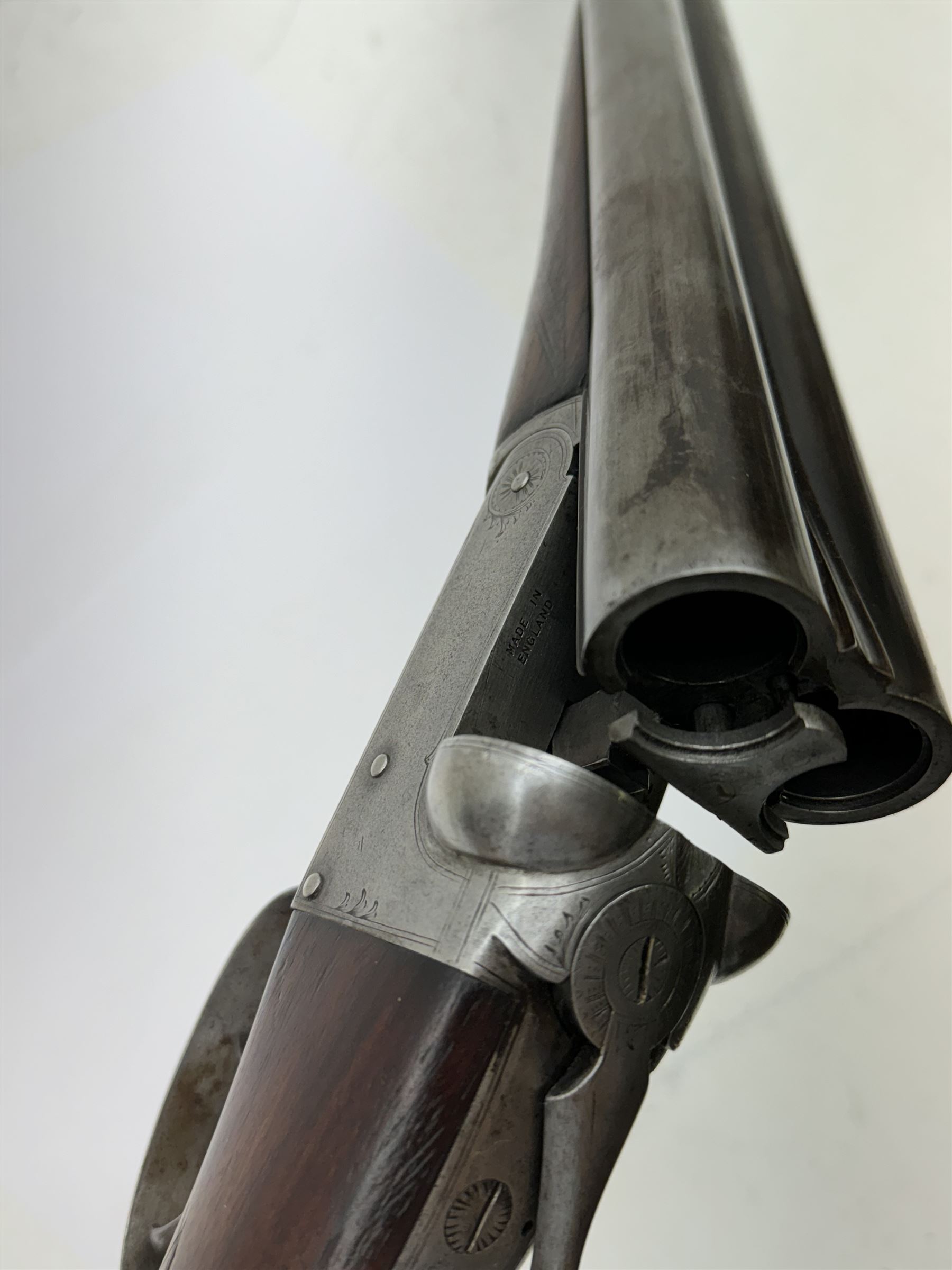 SHOTGUN CERTIFICATE REQUIRED - English 12-bore double trigger side by side double barrel shotgun ser - Bild 15 aus 17