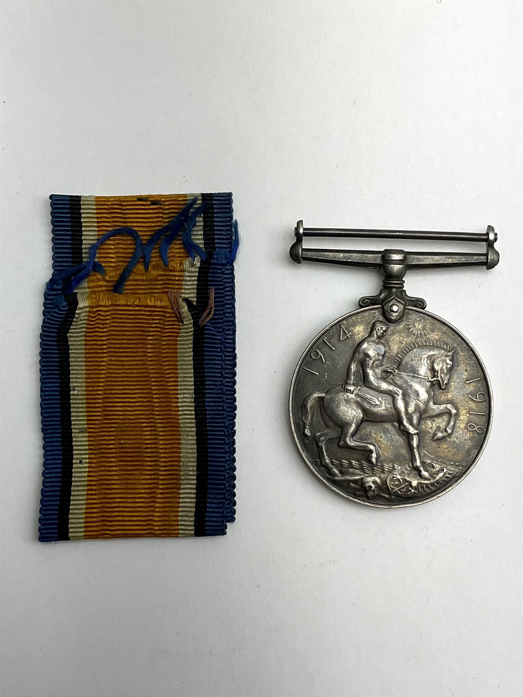 WWI medal pair comprising War and Victory medals named to '1182 GNR. A. HARRISON. R. A.' and 1914-15 - Image 2 of 4