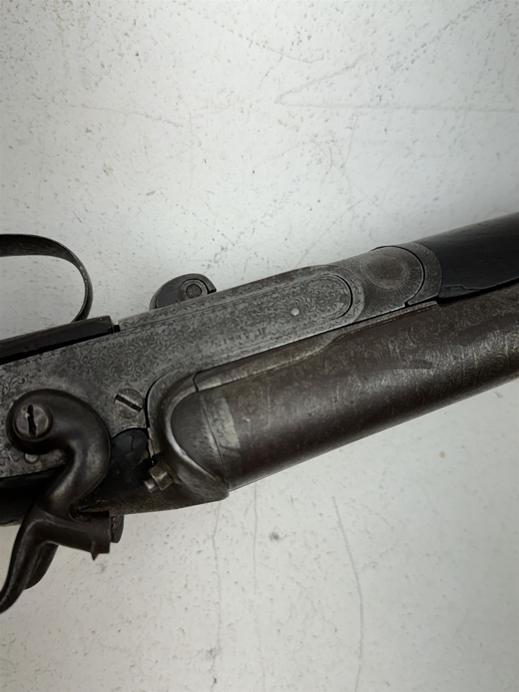 SHOTGUN CERTIFICATE REQUIRED - Henry Adkin 12 bore side lever side by side hammer shotgun - Bild 11 aus 11