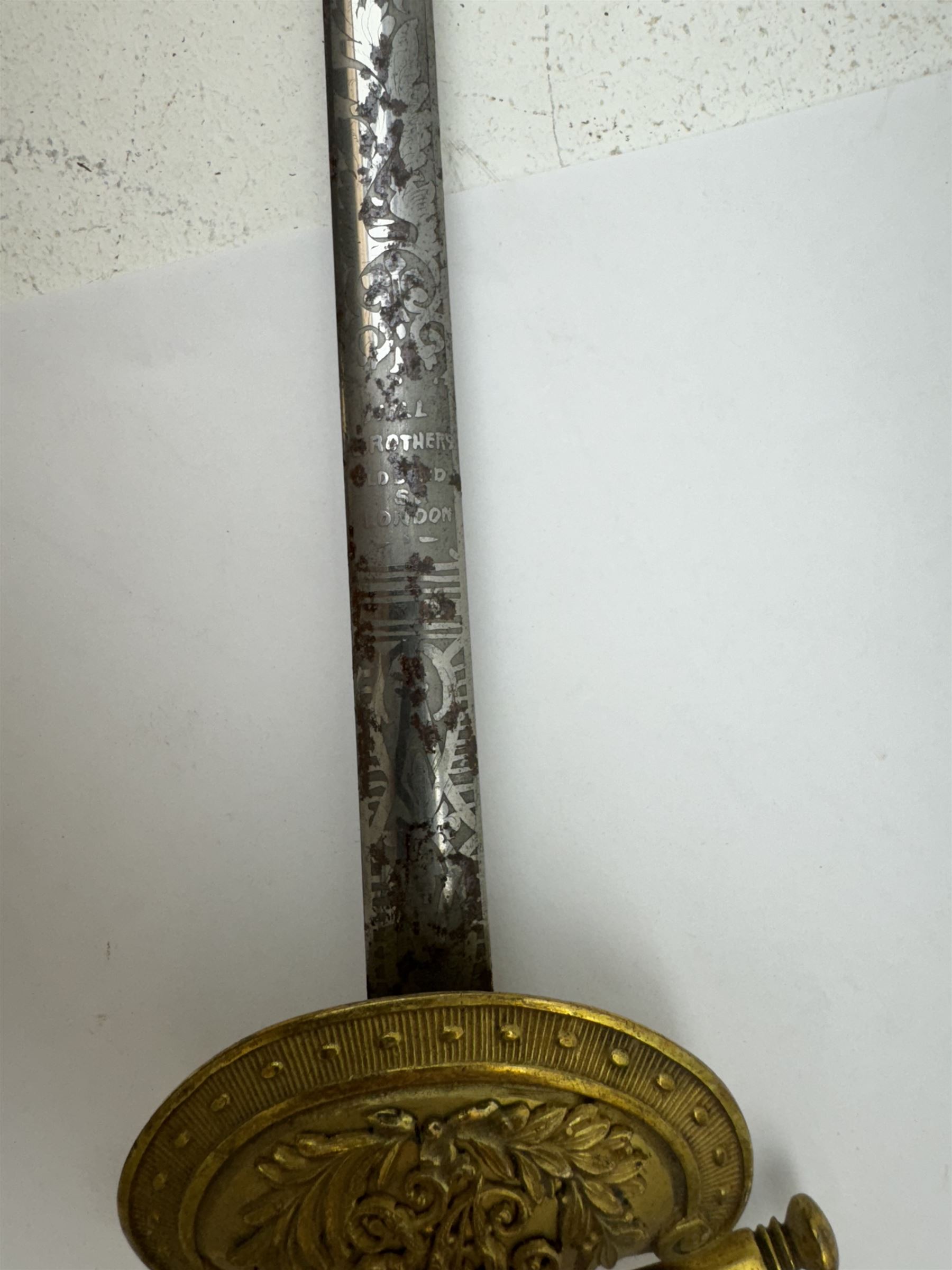 British Victorian court sword - Image 4 of 7