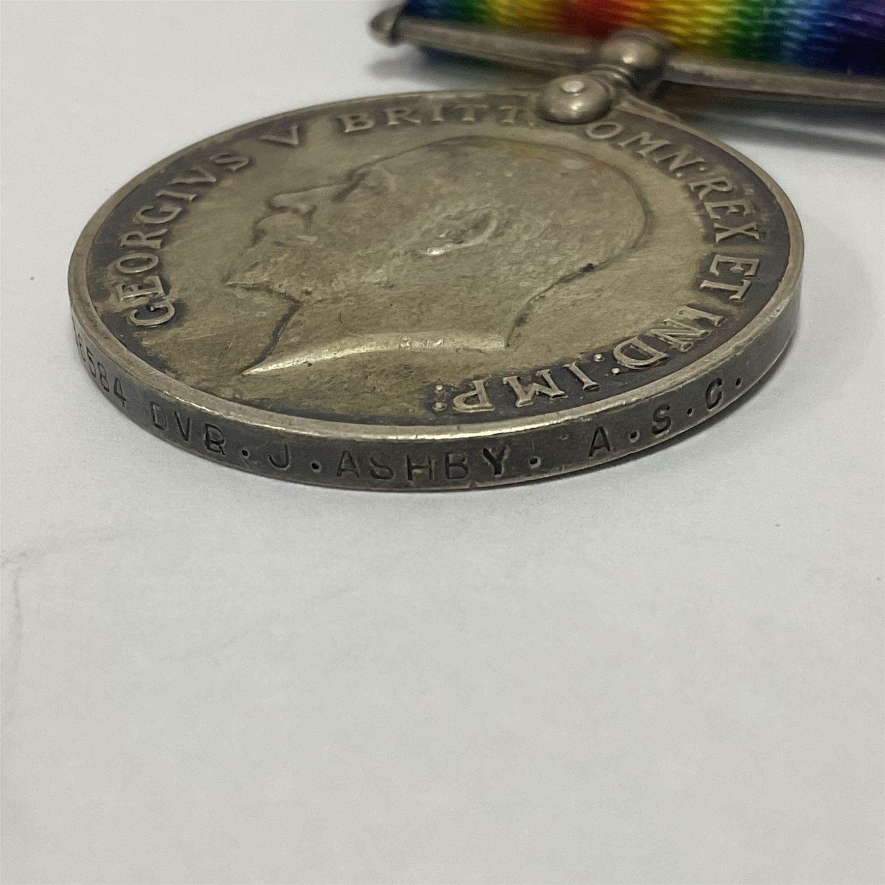 Trio of WWI medals comprising British War Medal - Bild 10 aus 12