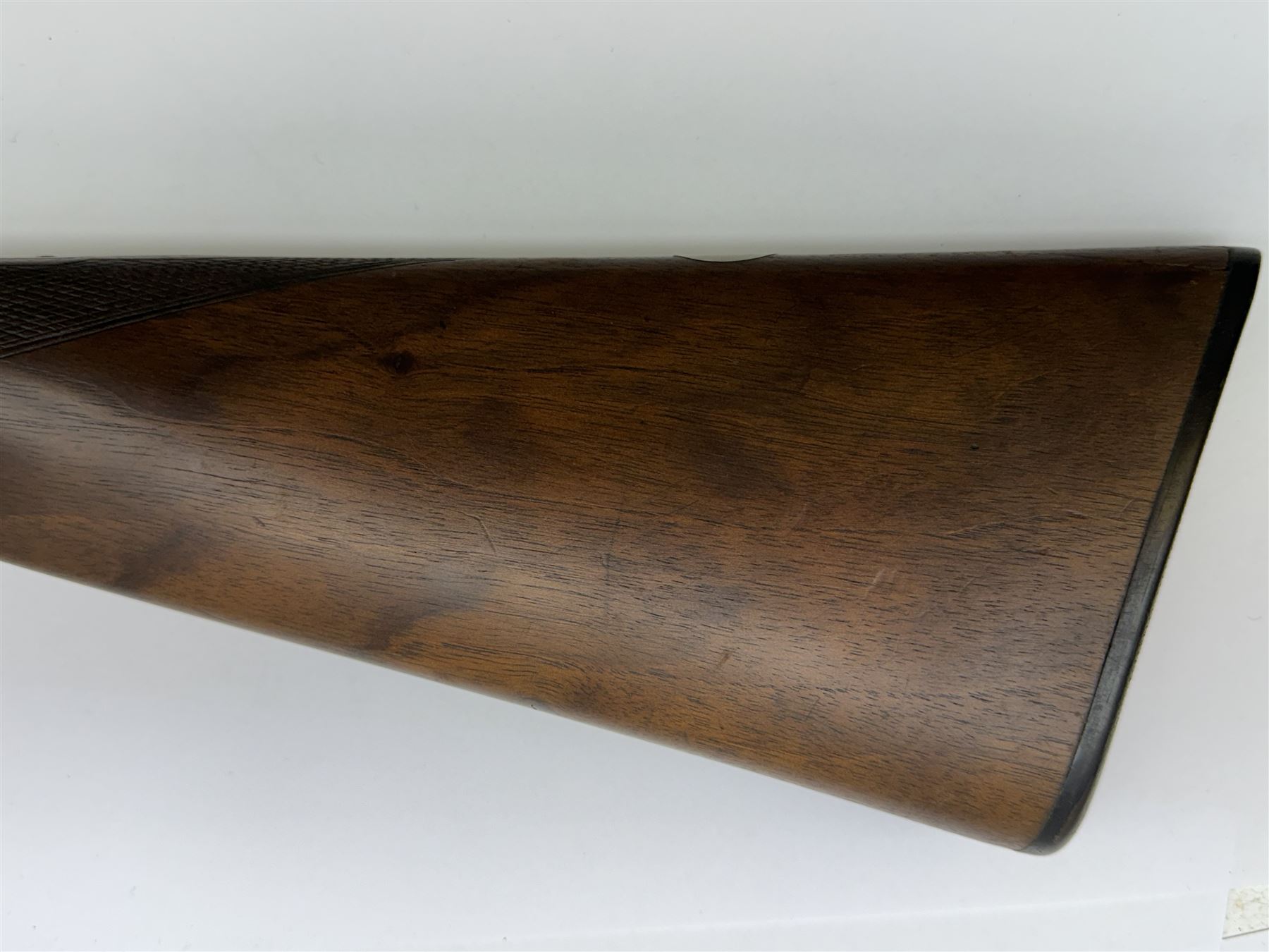 SHOTGUN CERTIFICATE REQUIRED - English 12-bore double trigger side by side double barrel shotgun ser - Image 9 of 17