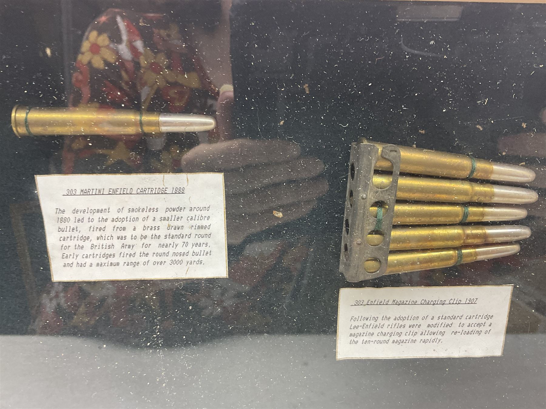 SECTION 1 FIRE-ARMS CERTIFICATE REQUIRED - Two cased specimen displays of annotated ammunition/cartr - Image 6 of 15