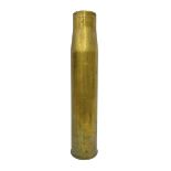 Large brass shell case
