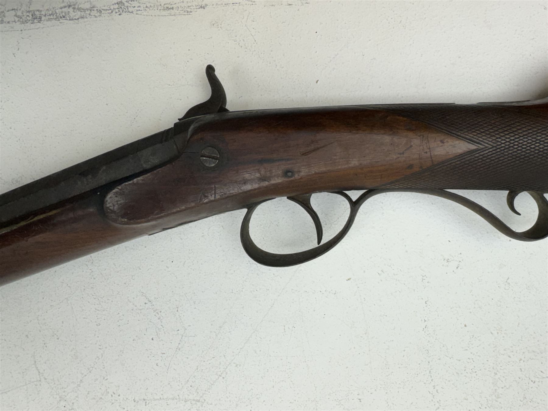 19th century single barrel percussion fire shotgun - Image 4 of 13