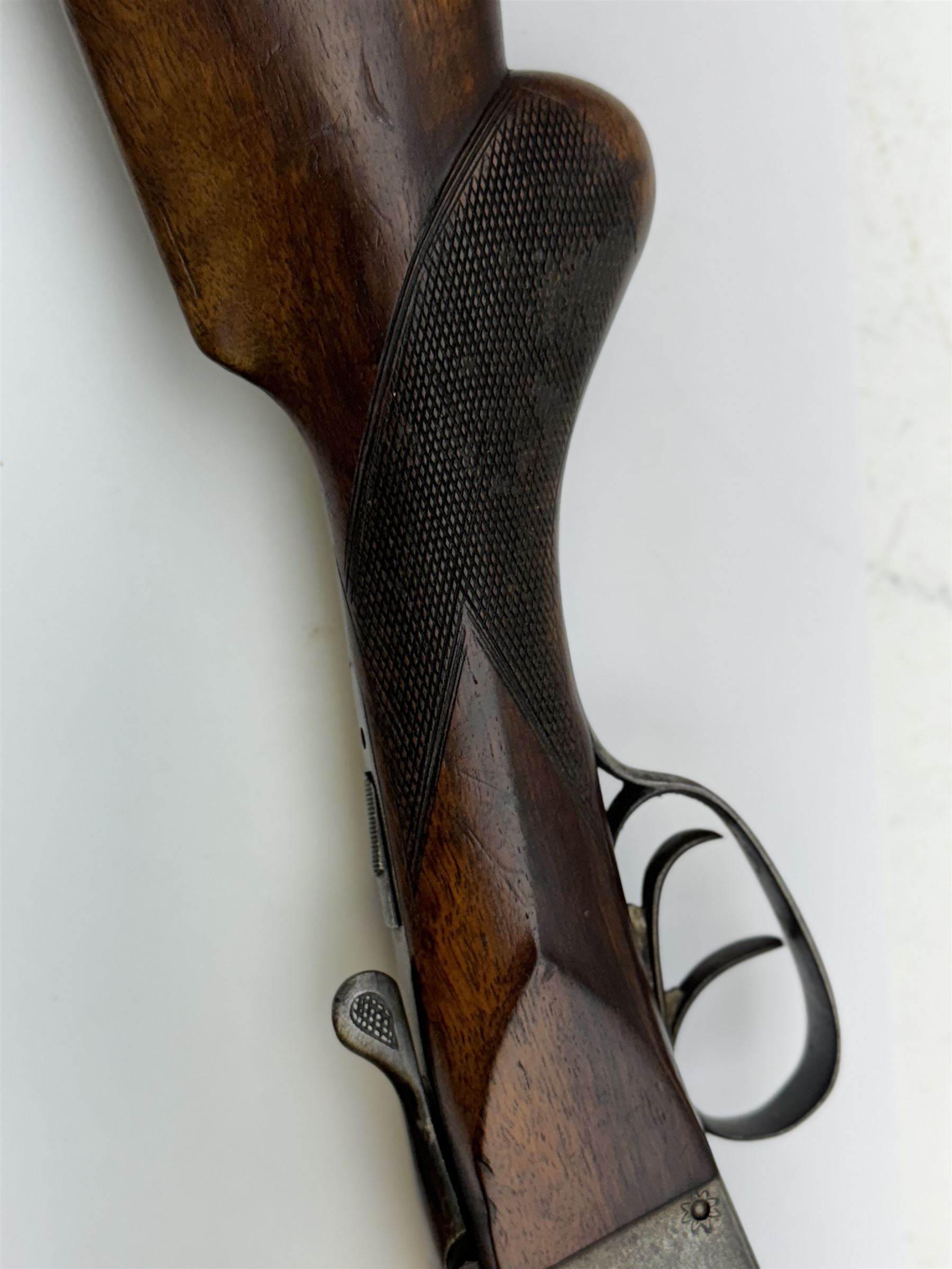 SHOTGUN CERTIFICATE REQUIRED - foreign 12-bore double trigger side by side double barrel shotgun ser - Image 16 of 16