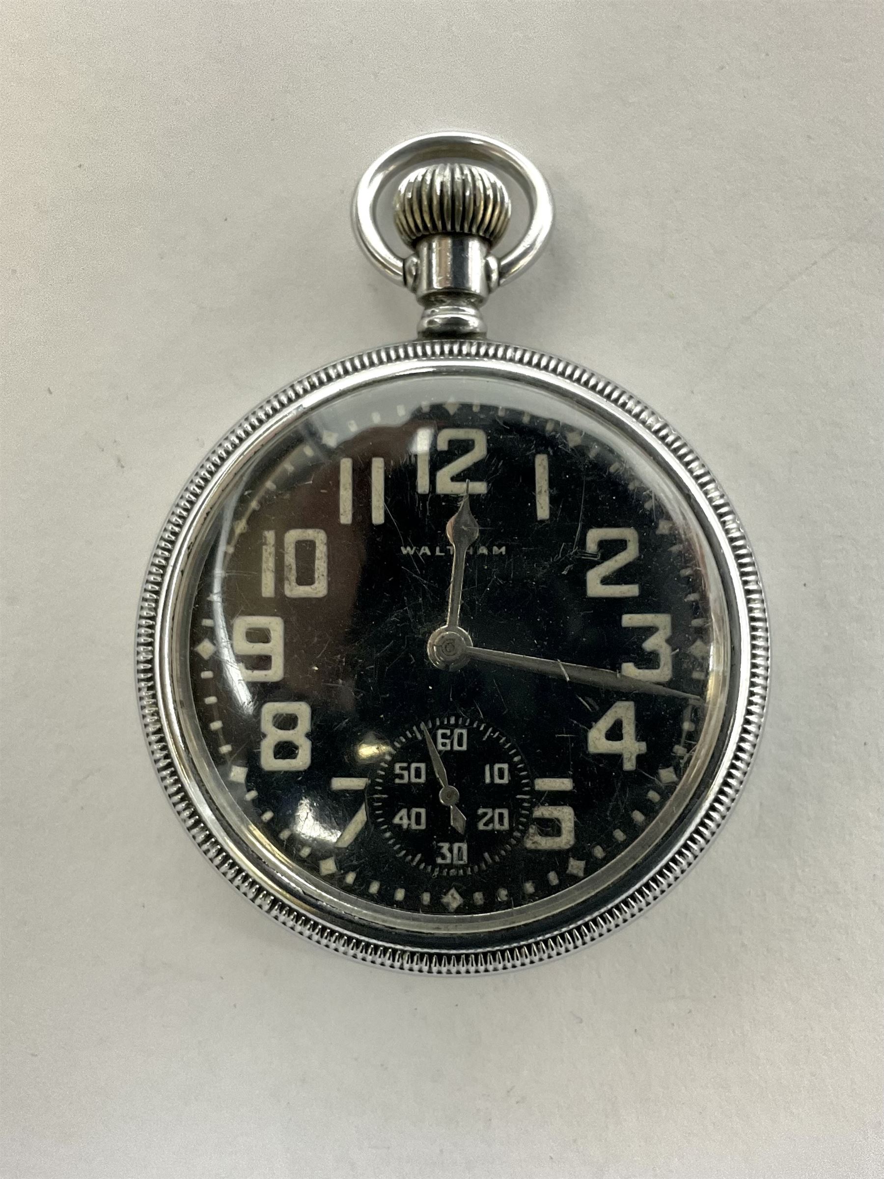 Waltham military open face pocket watch - Image 2 of 3