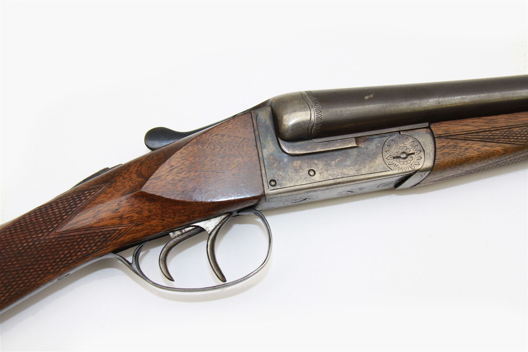 SHOTGUN CERTIFICATE REQUIRED - Belgian 12-bore double trigger boxlock side by side double barrel sho