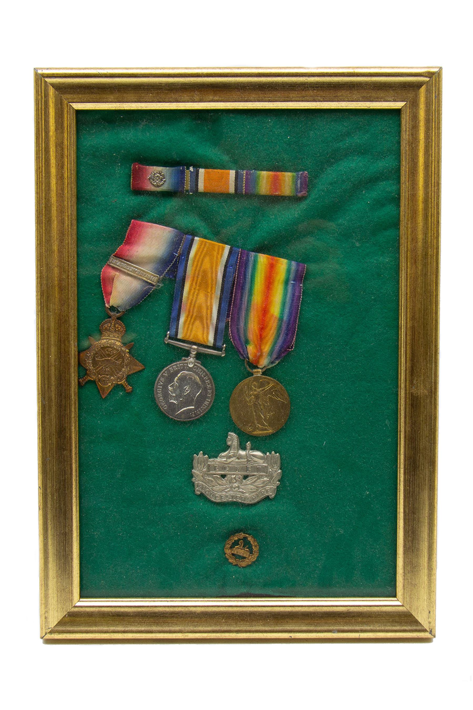 Trio of WWI medals comprising British War Medal