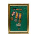 Trio of WWI medals comprising British War Medal