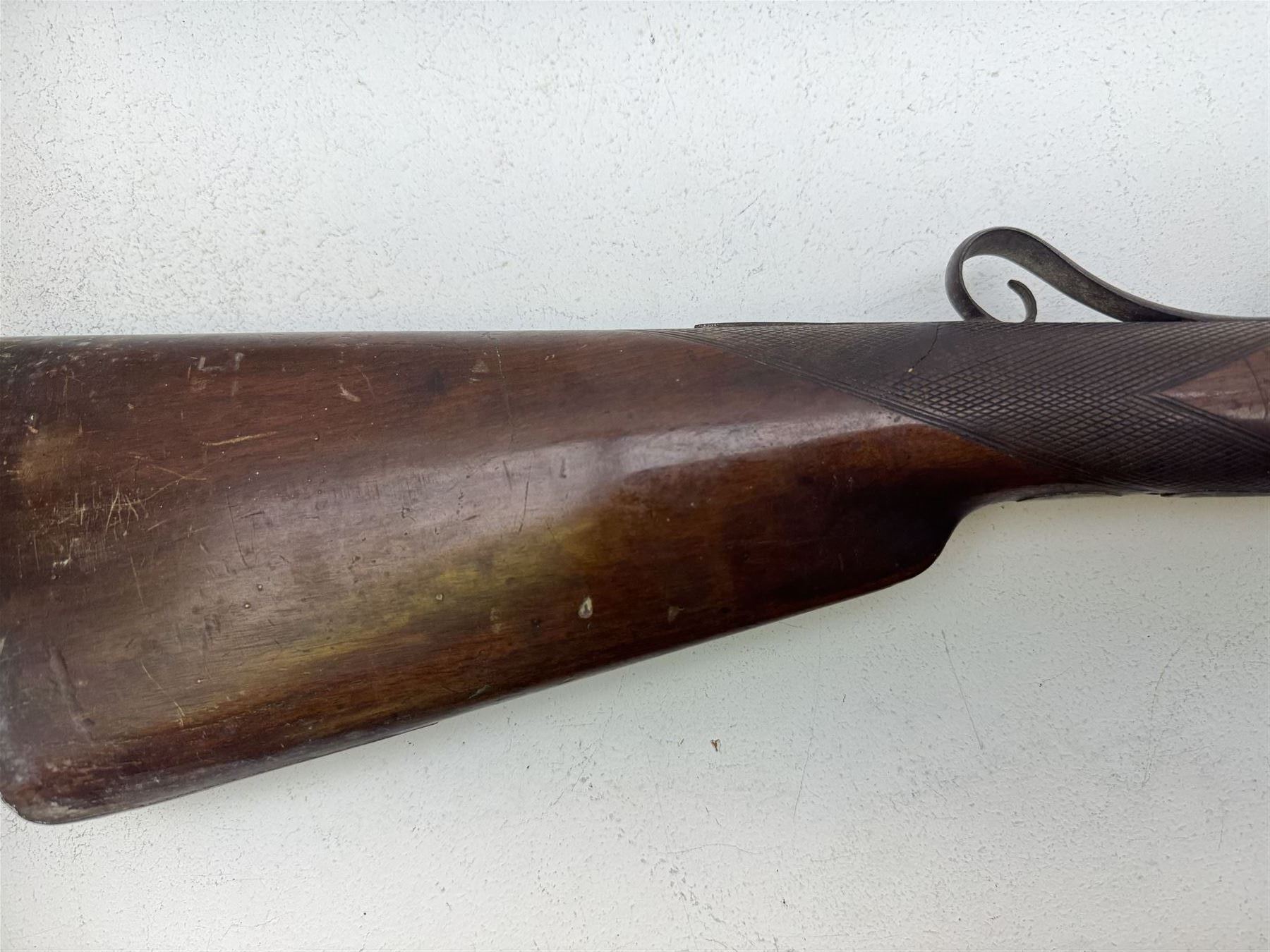 19th century single barrel percussion fire shotgun - Image 3 of 13