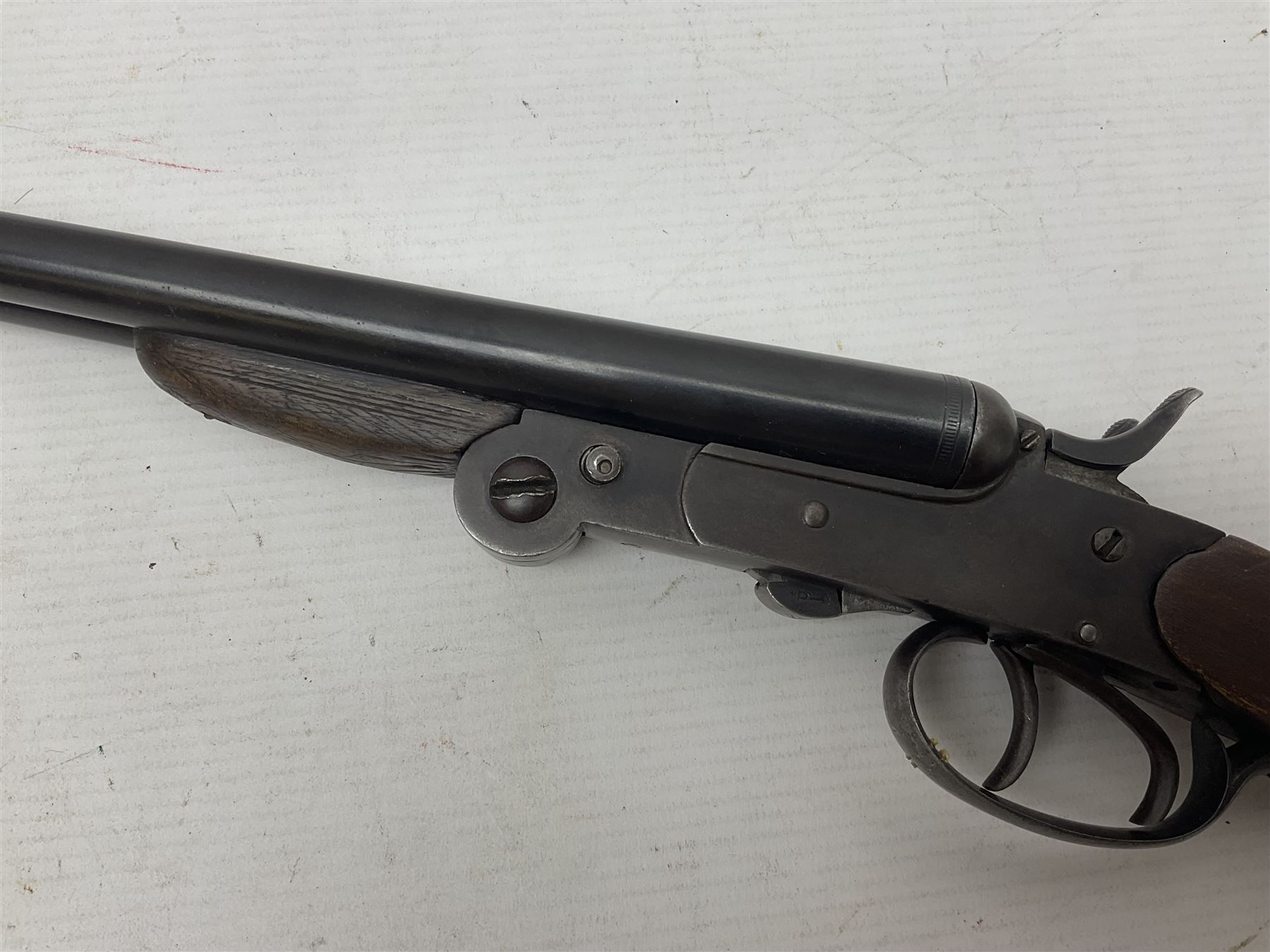 REGISTERED FIREARMS DEALER ONLY AS ONE BARREL OUT-OF-PROOF - – Belgian .410 folding side-by-side do - Bild 20 aus 23