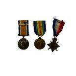 WWI group of three medals comprising British War Medal