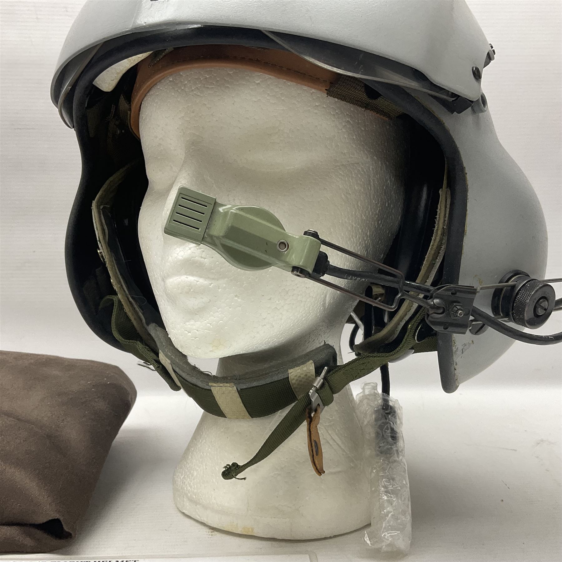 Silver grey SPH-4B Flight Helmet as used by helicopter pilots in the USAF and US Army in the 1990s; - Image 4 of 20