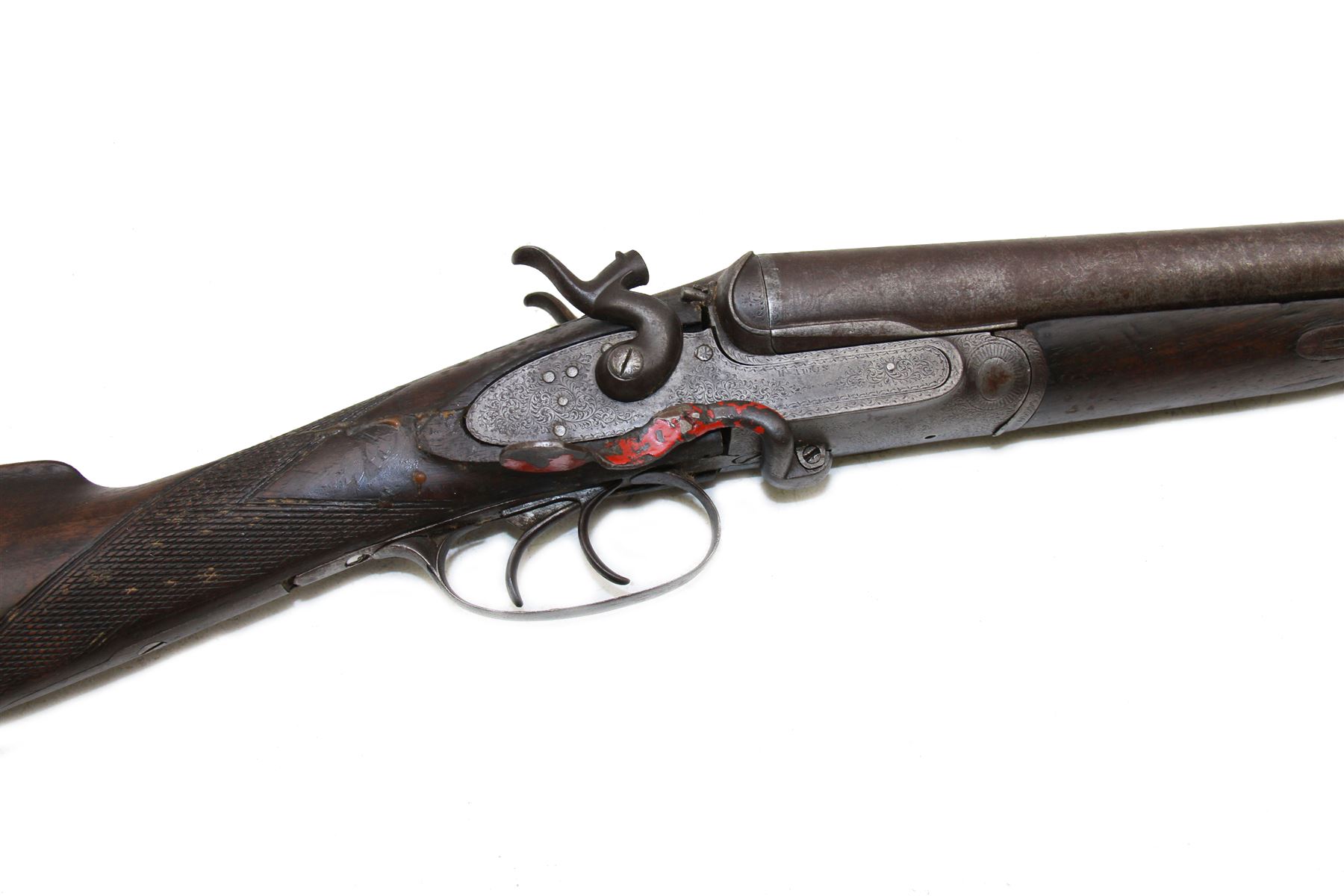 SHOTGUN CERTIFICATE REQUIRED - Henry Adkin 12 bore side lever side by side hammer shotgun