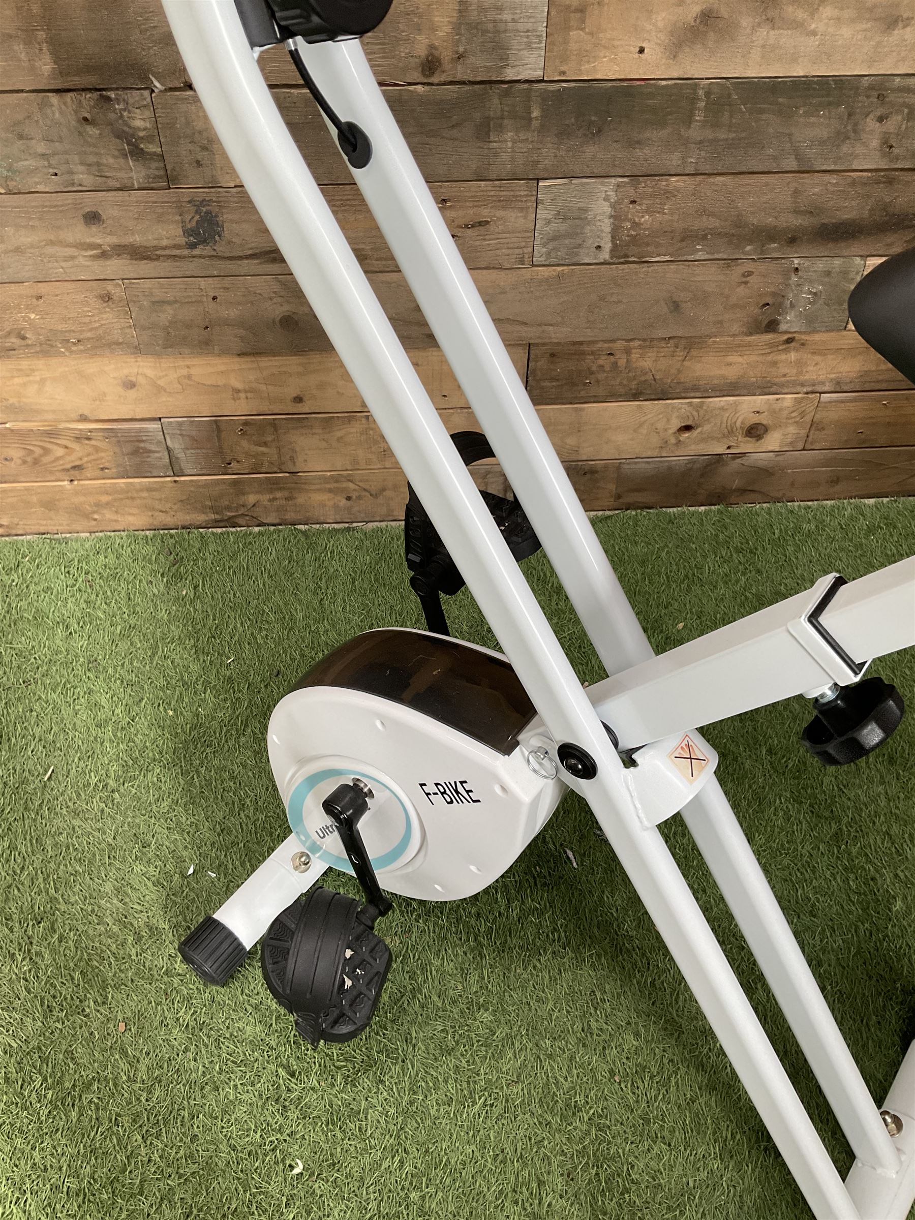 Ultra sport F-bike Exercise bike in light blue and white - Bild 3 aus 3