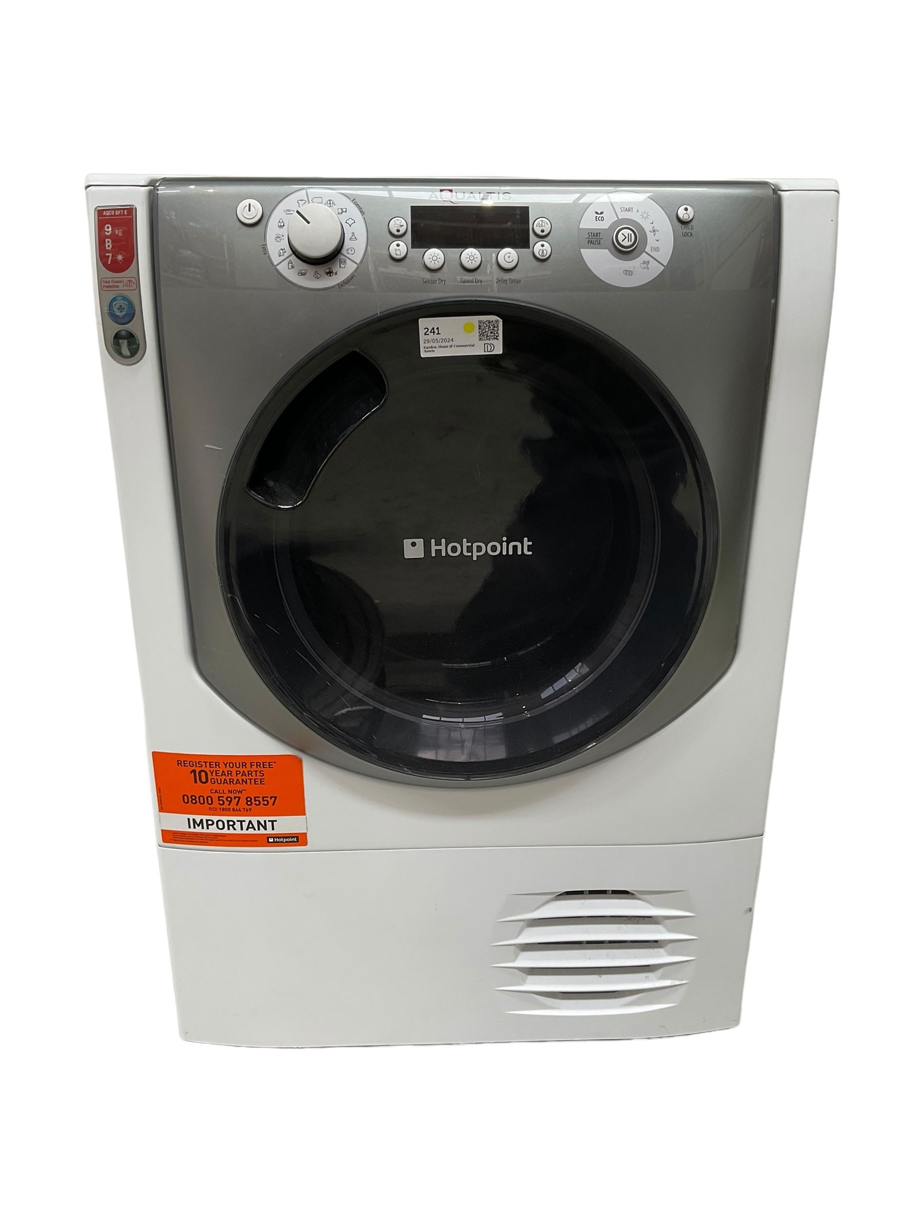 Hotpoint Aqualtis 9kg condenser tumble dryer