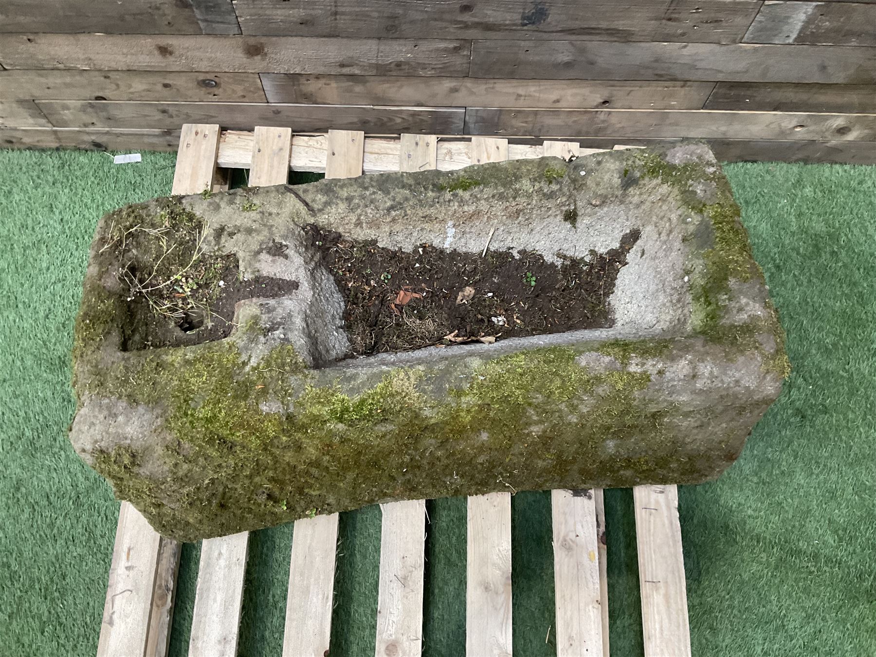 19th century rectangular stone trough - Image 3 of 6