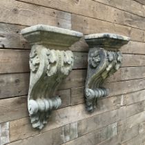 Pair of Victorian design cast stone architectural Corbel brackets