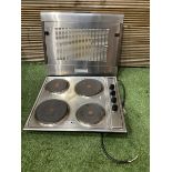 Candy four plate hob with extractor - THIS LOT IS TO BE COLLECTED BY APPOINTMENT FROM DUGGLEBY STORA