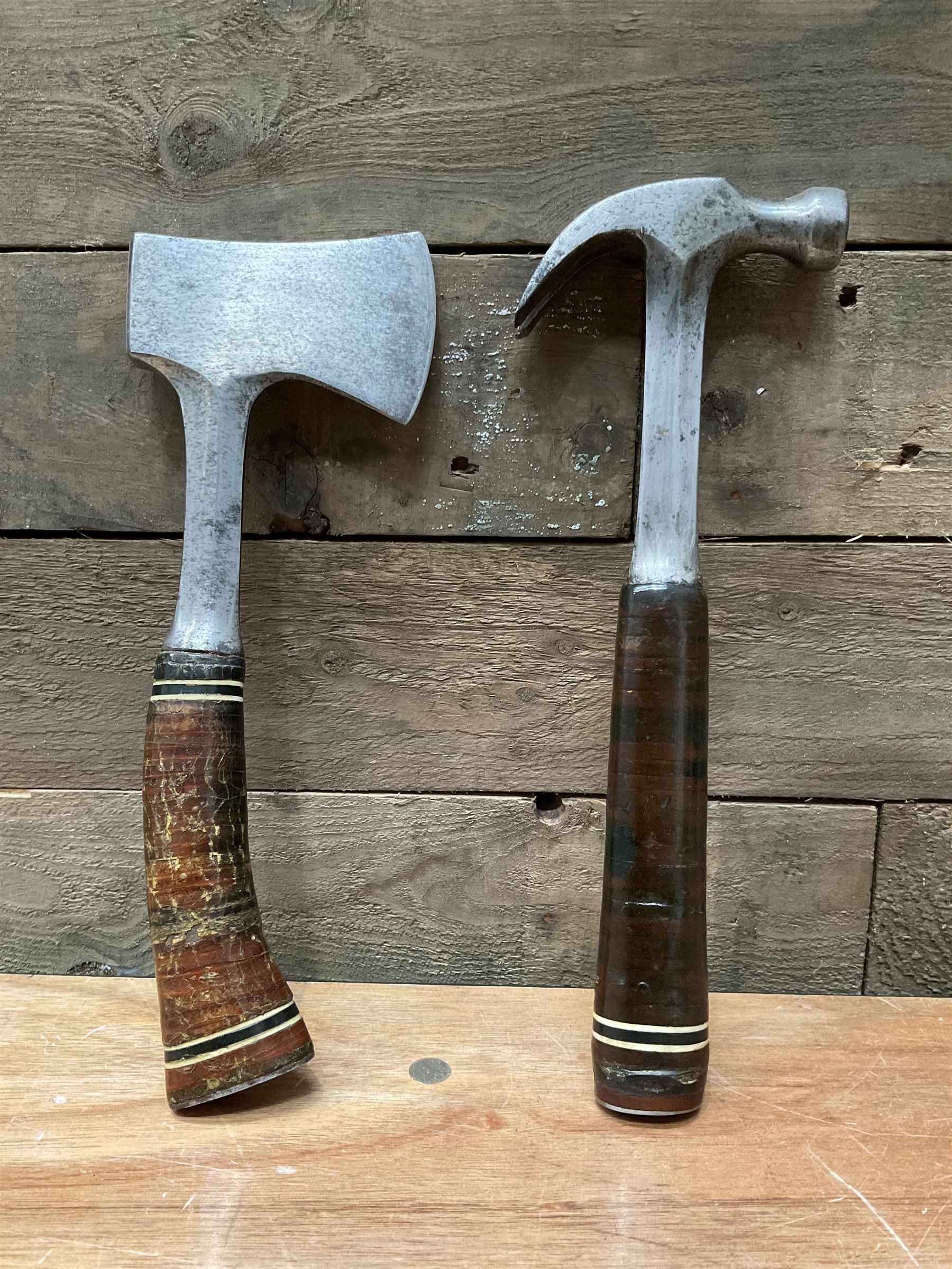 Estwing hatchet and hammer made in U.S