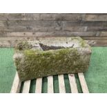 19th century rectangular stone trough