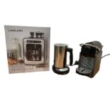 Lakeland Bean-to-cup coffee machine (new) and a Nespresso machine - THIS LOT IS TO BE COLLECTED BY A