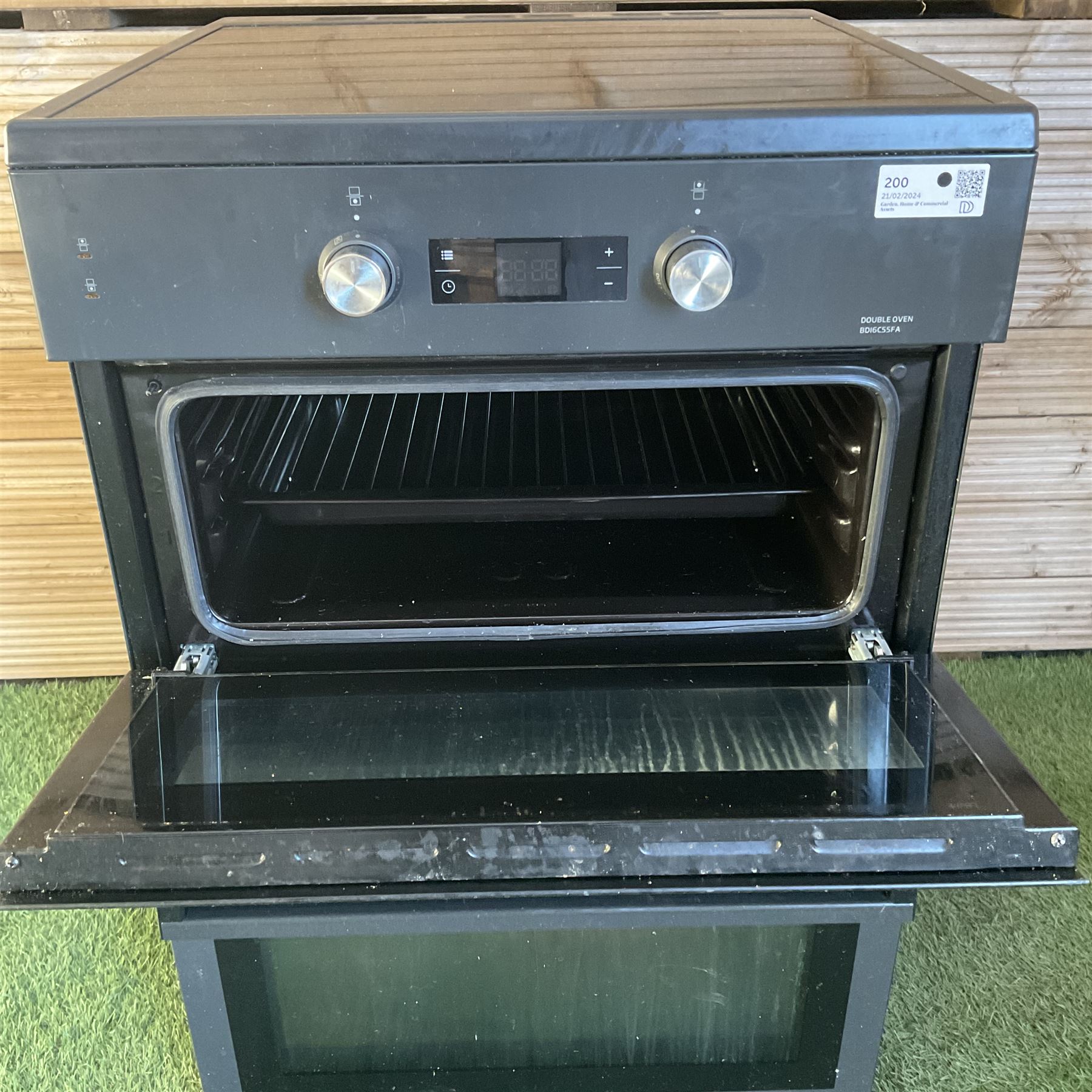 Beko BD16C55FA Double oven black finish domestic cooker - THIS LOT IS TO BE COLLECTED BY APPOINTMEN - Image 3 of 4