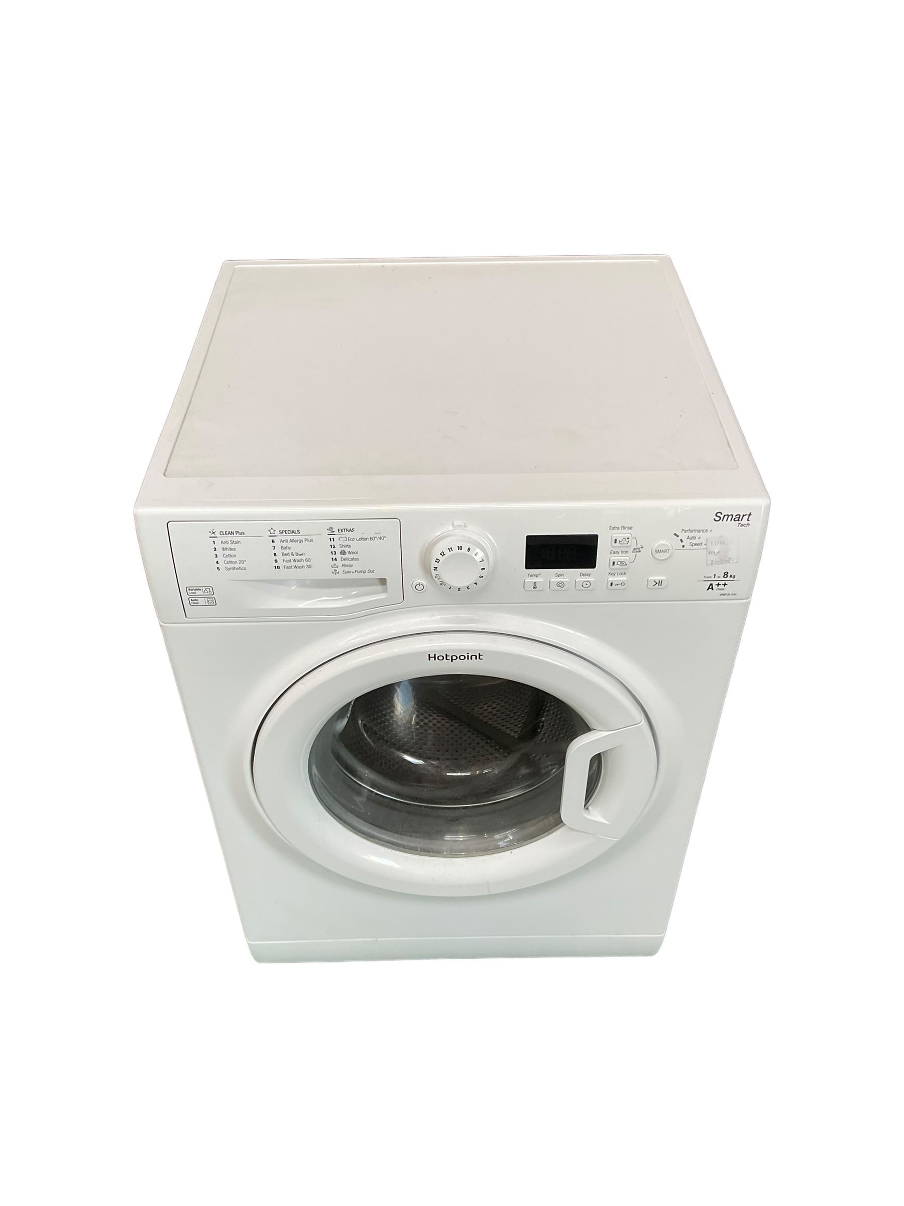 Hotpoint 8kg washing machine in white - Image 2 of 3