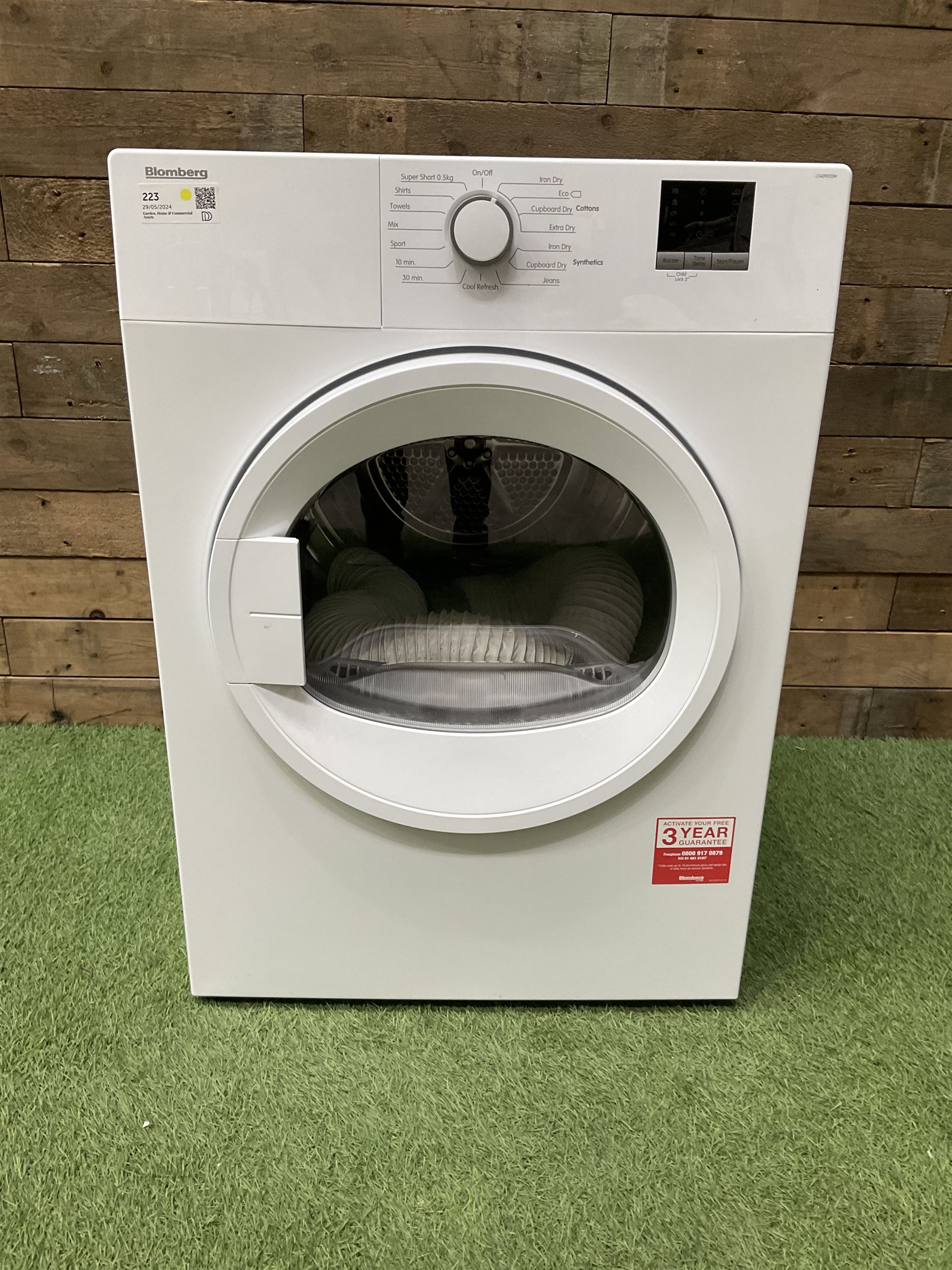 Bloomberg LTA0902W vented tumble dryer