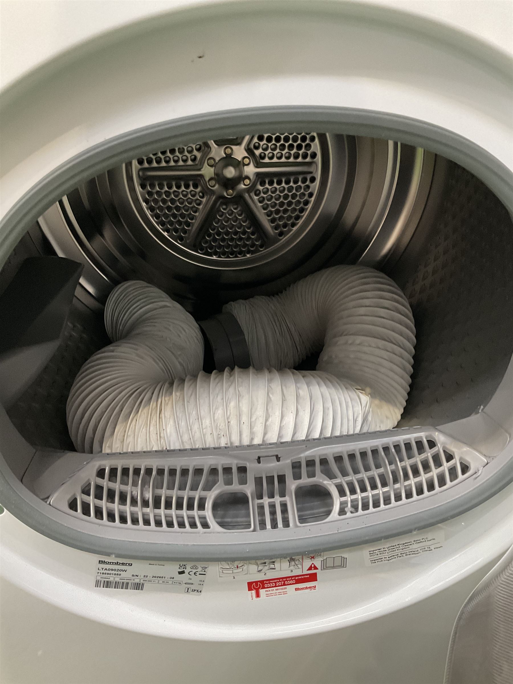 Bloomberg LTA0902W vented tumble dryer - Image 3 of 3