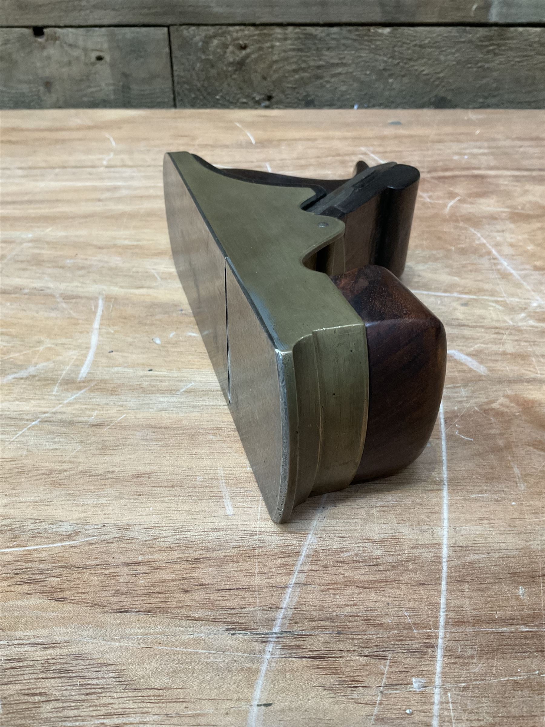 9.5” rosewood infill plane brass sides - Image 3 of 4