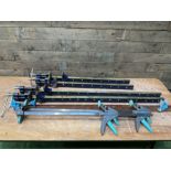 Large selection of woodworking and other clamps