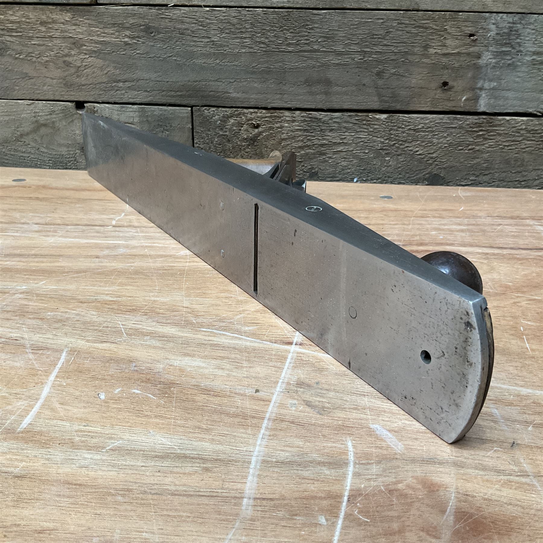 22” mahogany infill plane steel cap and record steel blade - Image 4 of 4