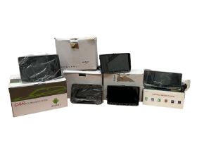 Set of five car multimedia systems