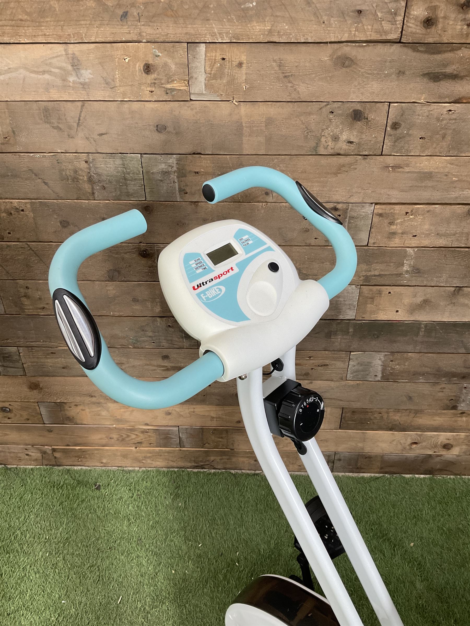 Ultra sport F-bike Exercise bike in light blue and white - Bild 2 aus 3