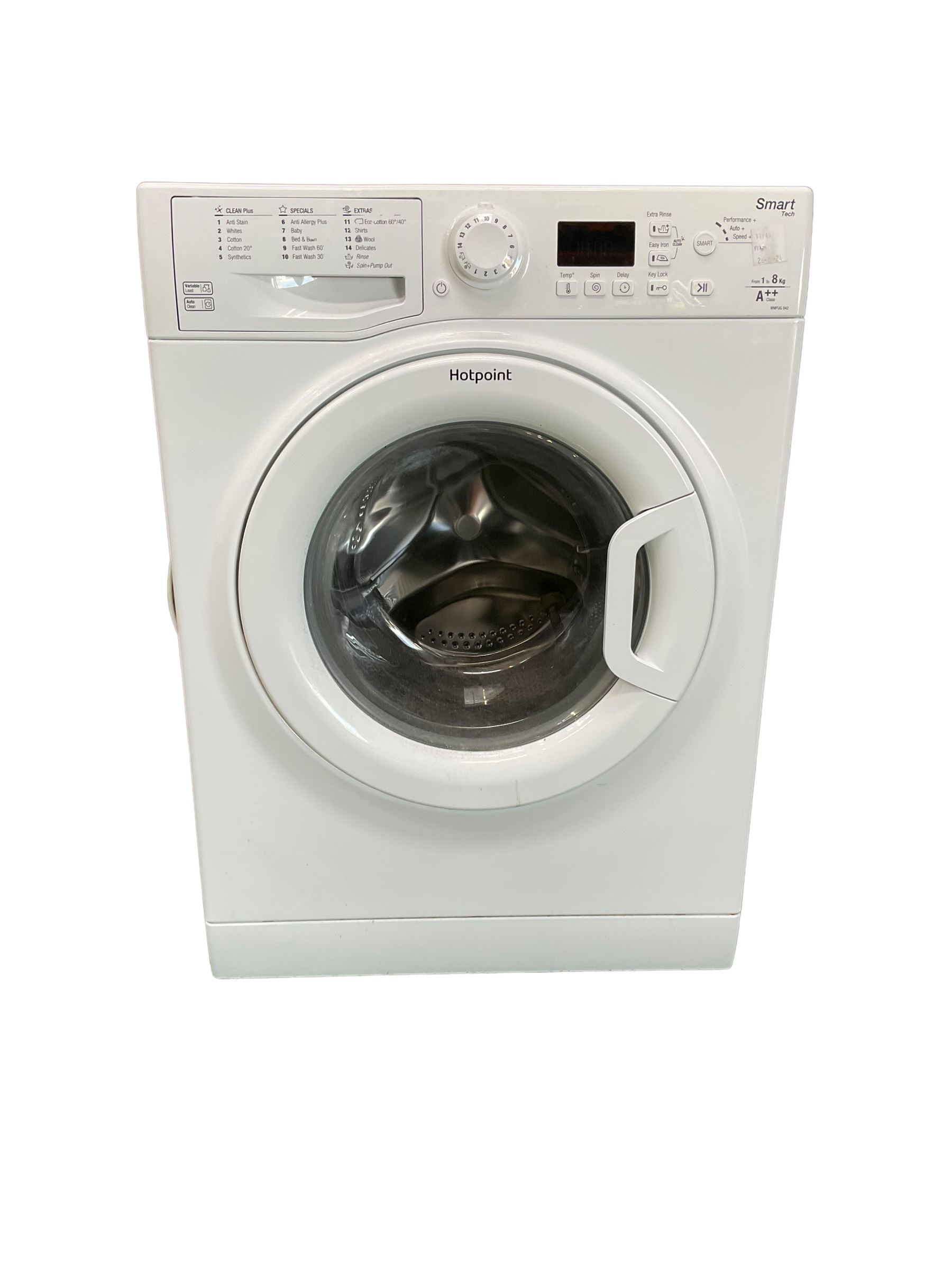 Hotpoint 8kg washing machine in white