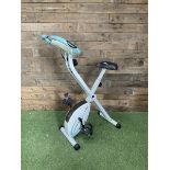 Ultra sport F-bike Exercise bike in light blue and white