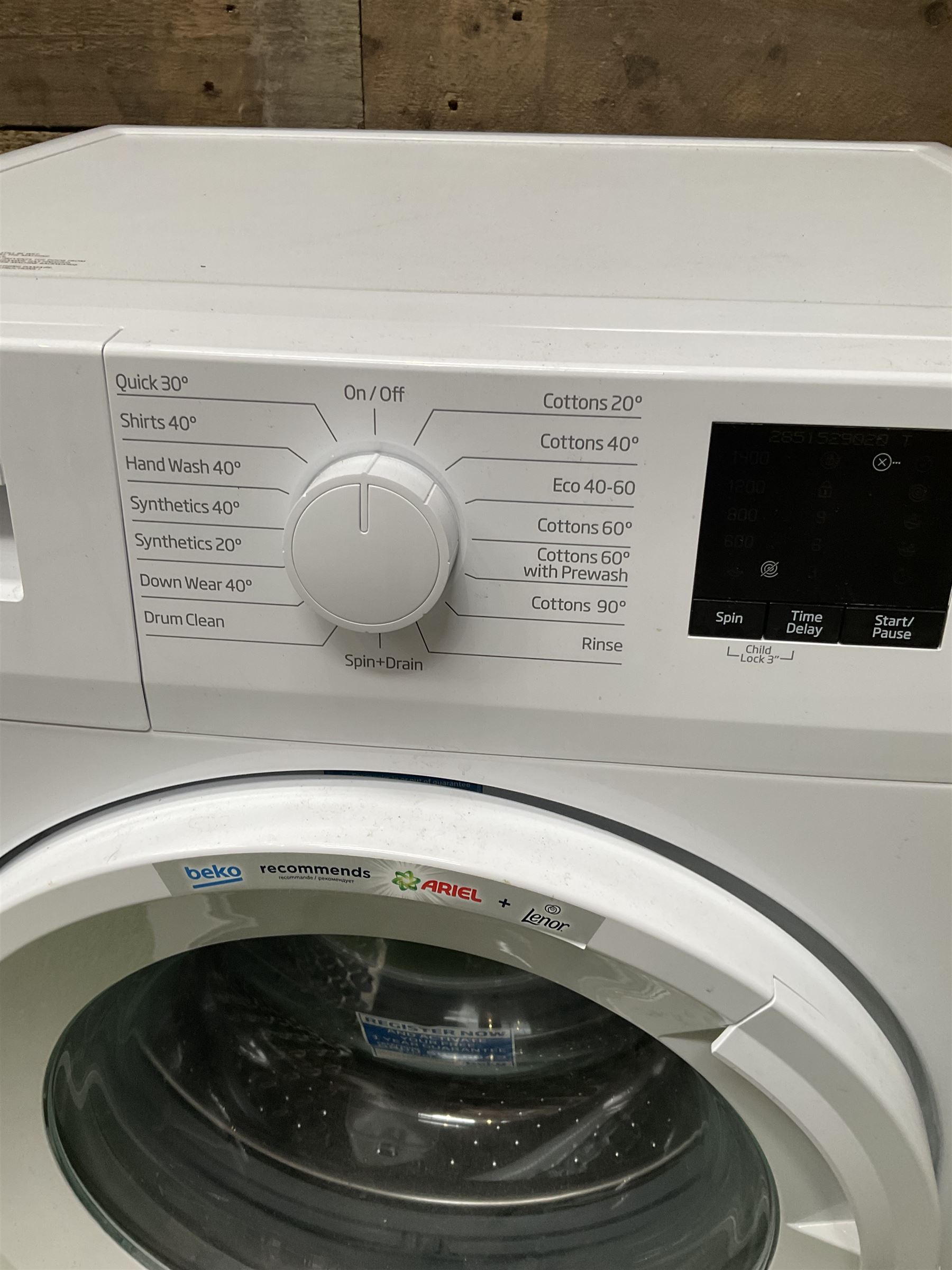 Beko WTK84011W 8k 1400 rpm washing machine - Image 4 of 5