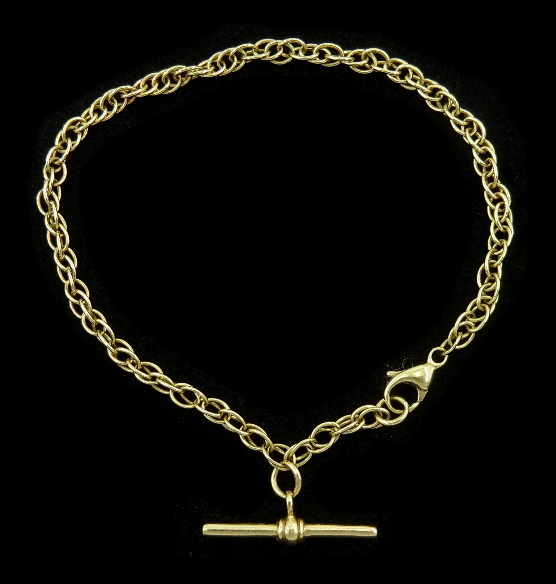 9ct gold Prince of Wales chain bracelet