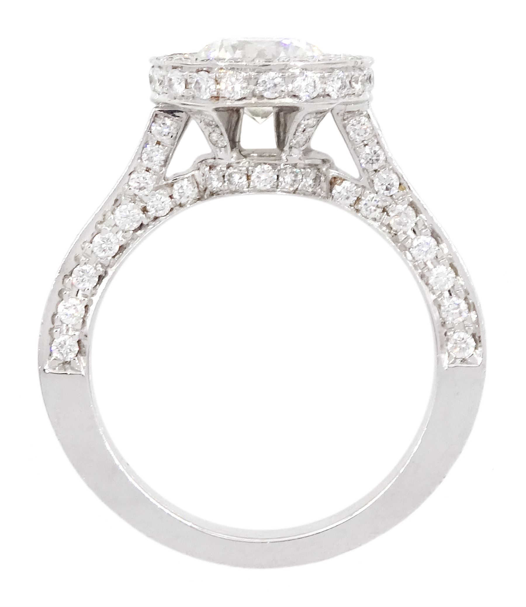 18ct white gold single stone round brilliant cut diamond ring - Image 4 of 4