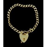 9ct gold curb link chain bracelet