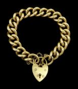 9ct gold curb link chain bracelet