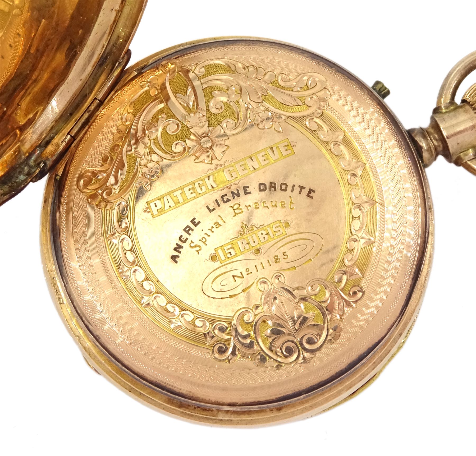 Early 20th century 14ct gold half hunter Swiss lever pocket watch - Image 4 of 5