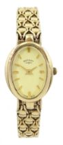 Rotary ladies 9ct gold quartz wristwatch