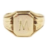 9ct gold signet ring