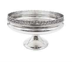 1930s silver pedestal bowl