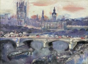 Circle of Walter John Beauvais (British 1942-1998): Houses of Parliament